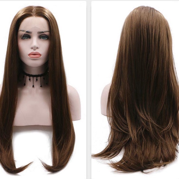 - 💫24” BROWN STRAIGHT LACE FRONT WIG💫 *NWT* - Picture 2 of 5